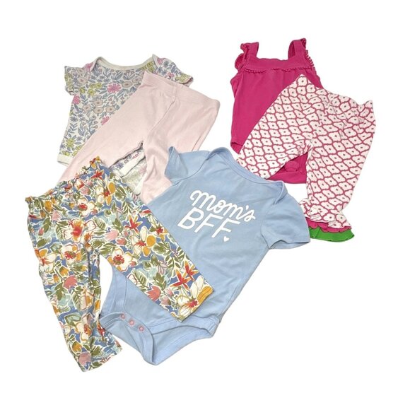 Baby Girl's - 3‎ Outfits, 3 Leggings, 3 Body Suits - Size 12 Month - Picture 1 of 8